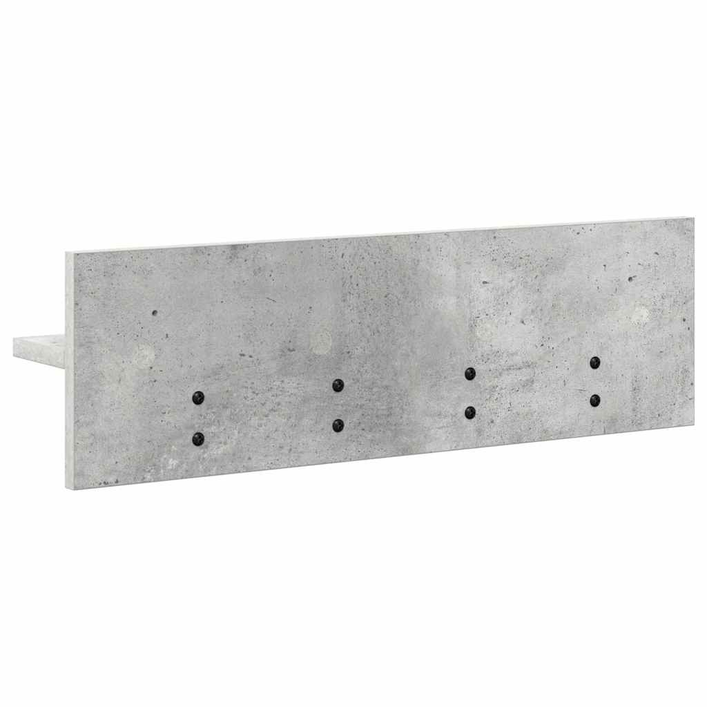 Appendiabiti a muro Grigio cemento 60 x 10.5 x 18 cm 874390