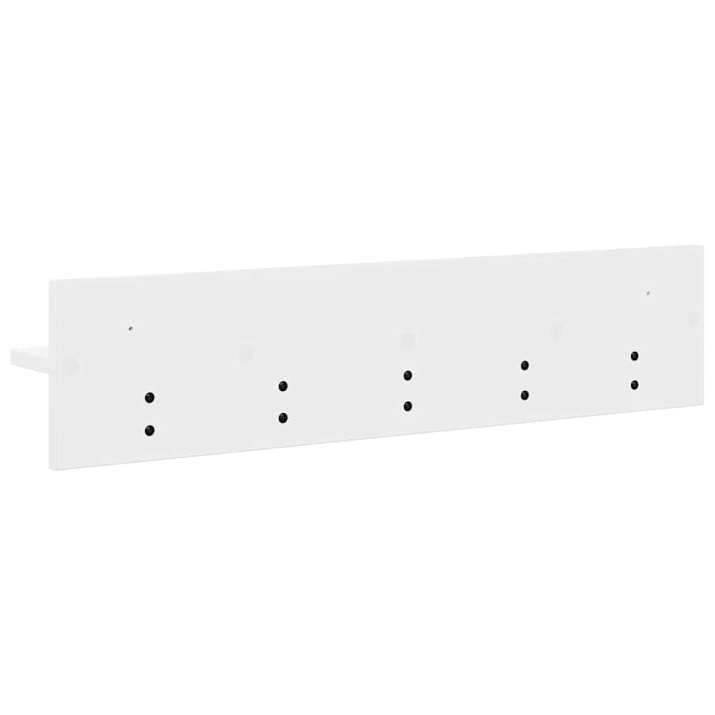 Appendiabiti a muro Bianco 80 x 10.5 x 18 cm Legno multistrato 874395