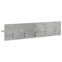 Appendiabiti a muro Grigio cemento 80 x 10.5 x 18 cm 874398
