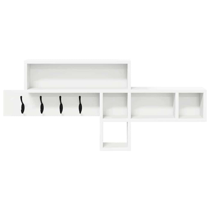 Appendiabiti a muro Bianco 100 x 12 x 43.5 cm Legno multistrato 874411