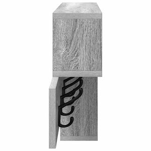 vidaXL Appendiabiti a muro Grigio sonoma 100 x 12 x 43.5 cm