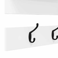 Appendiabiti a muro Bianco 90 x 15 x 36 cm Legno multistrato 874419