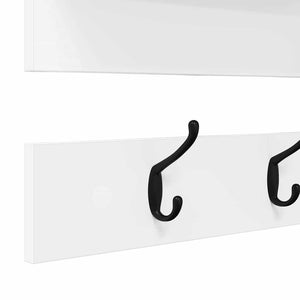 Appendiabiti a muro Bianco 90 x 15 x 36 cm Legno multistrato 874419