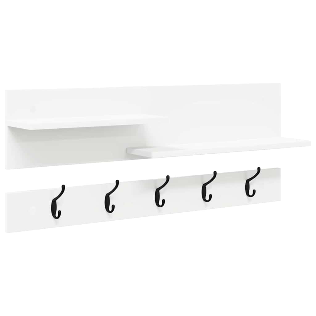 Appendiabiti a muro Bianco 90 x 15 x 36 cm Legno multistrato 874419
