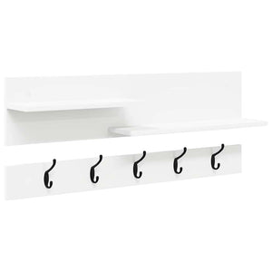 Appendiabiti a muro Bianco 90 x 15 x 36 cm Legno multistrato 874419