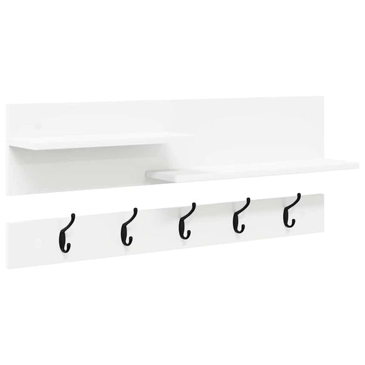 Appendiabiti a muro Bianco 90 x 15 x 36 cm Legno multistrato 874419
