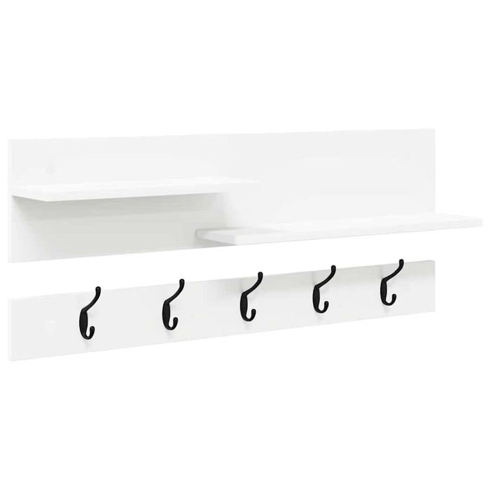 Appendiabiti a muro Bianco 90 x 15 x 36 cm Legno multistrato 874419