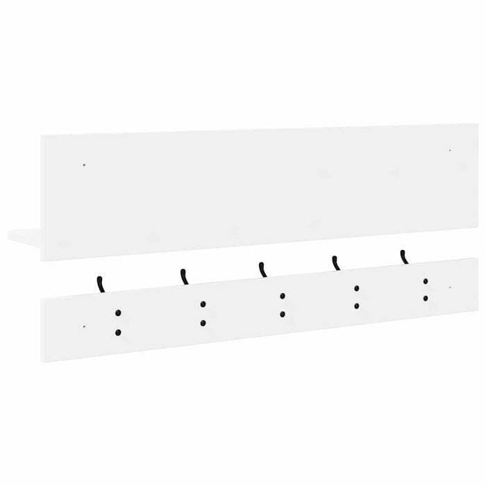 Appendiabiti a muro Bianco 90 x 15 x 36 cm Legno multistrato 874419