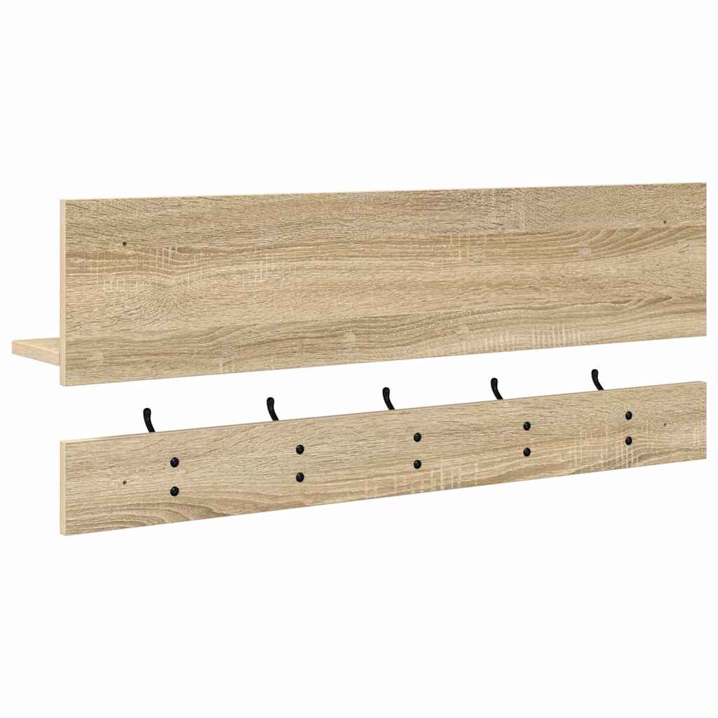 Appendiabiti a muro rovere sonoma 90 x 15 x 36 cm 874421
