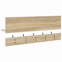 vidaXL Appendiabiti a muro rovere sonoma 90 x 15 x 36 cm