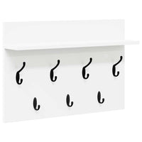 Appendiabiti a muro Bianco 60 x 40 x 12 cm Legno multistrato 874427