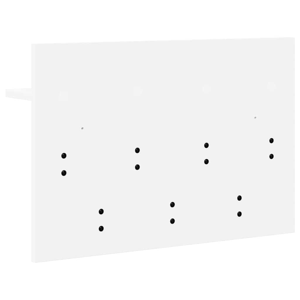 Appendiabiti a muro Bianco 60 x 40 x 12 cm Legno multistrato 874427