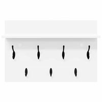 Appendiabiti a muro Bianco 60 x 40 x 12 cm Legno multistrato 874427