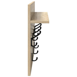 Appendiabiti a muro rovere sonoma 60 x 40 x 12 cm 874429