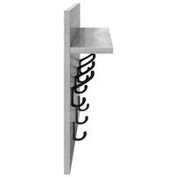 vidaXL Appendiabiti a muro Grigio sonoma 60 x 40 x 12 cm