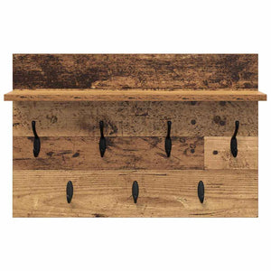 Appendiabiti a muro Legno vecchio 60 x 40 x 12 cm 874433
