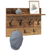 Appendiabiti a muro Legno vecchio 60 x 40 x 12 cm 874433