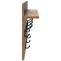 Appendiabiti a muro Legno vecchio 60 x 40 x 12 cm 874433
