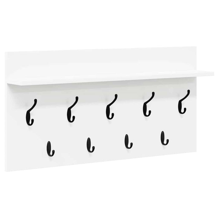 Appendiabiti a muro Bianco 80 x 40 x 12 cm Legno multistrato 874435