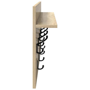 Appendiabiti a muro rovere sonoma 80 x 40 x 12 cm 874437