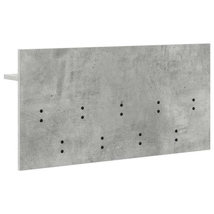 vidaXL Appendiabiti a muro Grigio cemento 80 x 40 x 12 cm