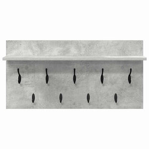 Appendiabiti a muro Grigio cemento 80 x 40 x 12 cm 874438