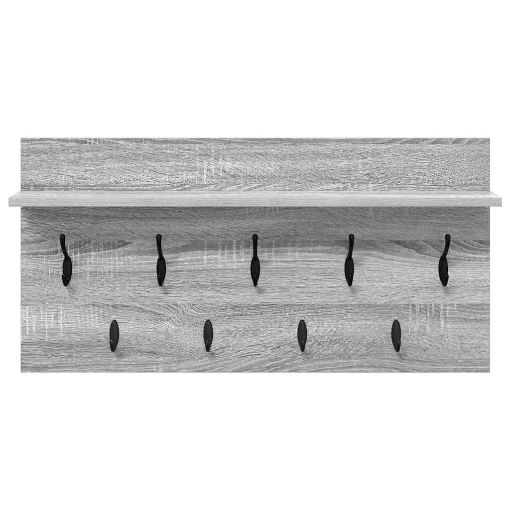 Appendiabiti a muro Grigio sonoma 80 x 40 x 12 cm 874440