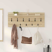 vidaXL Appendiabiti a muro rovere sonoma Legno multistrato