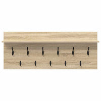 Appendiabiti a muro rovere sonoma Legno multistrato 874445