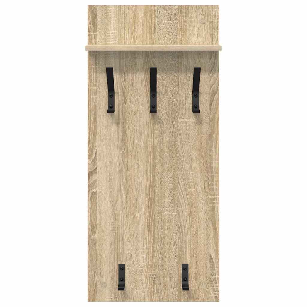 Appendiabiti a muro rovere sonoma 90 x 40 x 10 cm 874453