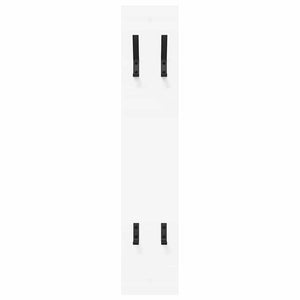 Appendiabiti a muro Bianco 20 x 1.5 x 100 cm Legno multistrato 874459