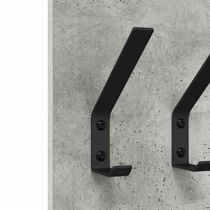 Appendiabiti a muro Grigio cemento 20 x 1.5 x 100 cm 874462