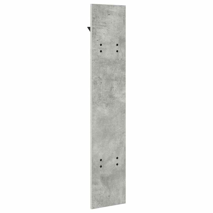 Appendiabiti a muro Grigio cemento 20 x 1.5 x 100 cm 874462