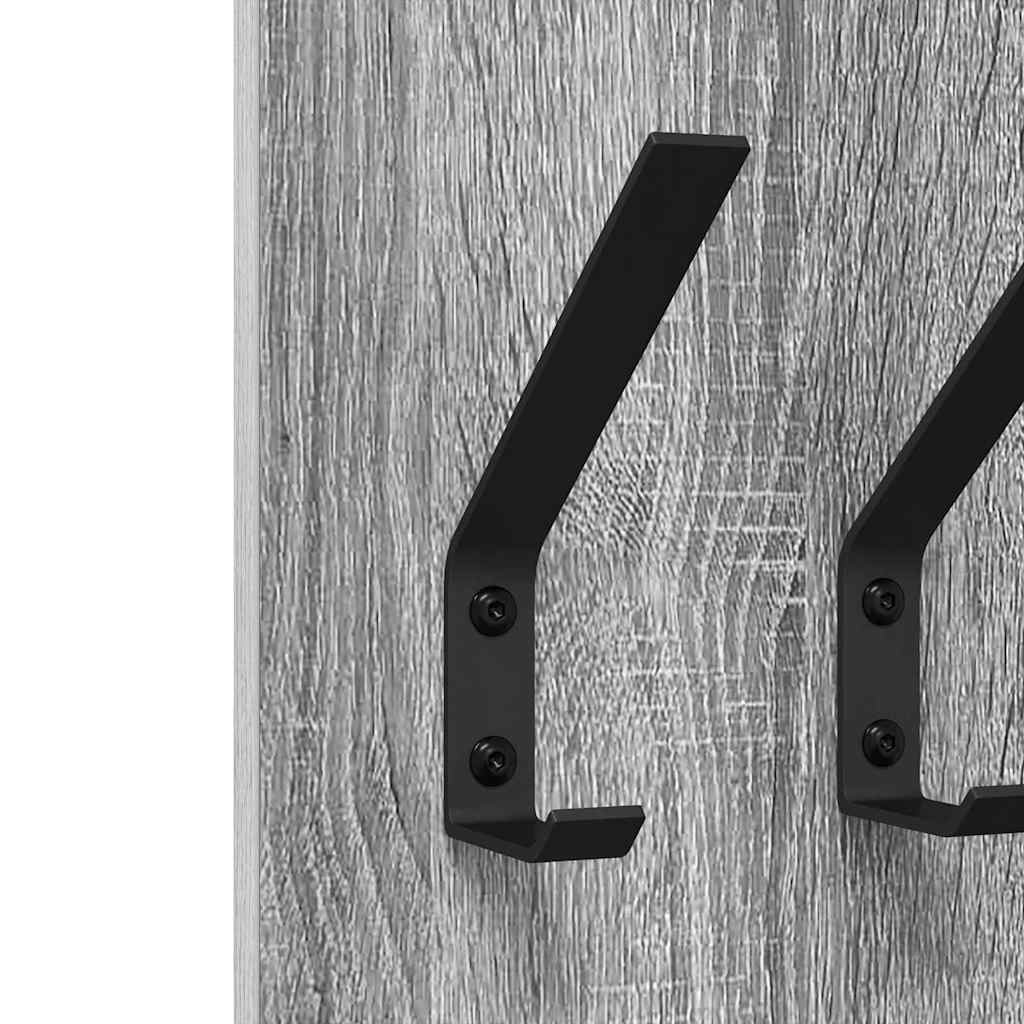 Appendiabiti a muro Grigio sonoma 20 x 1.5 x 100 cm 874464