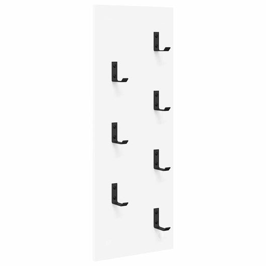 Appendiabiti a muro Bianco 30 x 1.5 x 80 cm Legno multistrato 874467