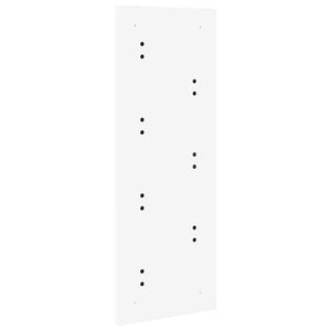 vidaXL Appendiabiti a muro Bianco 30 x 1.5 x 80 cm Legno multistrato