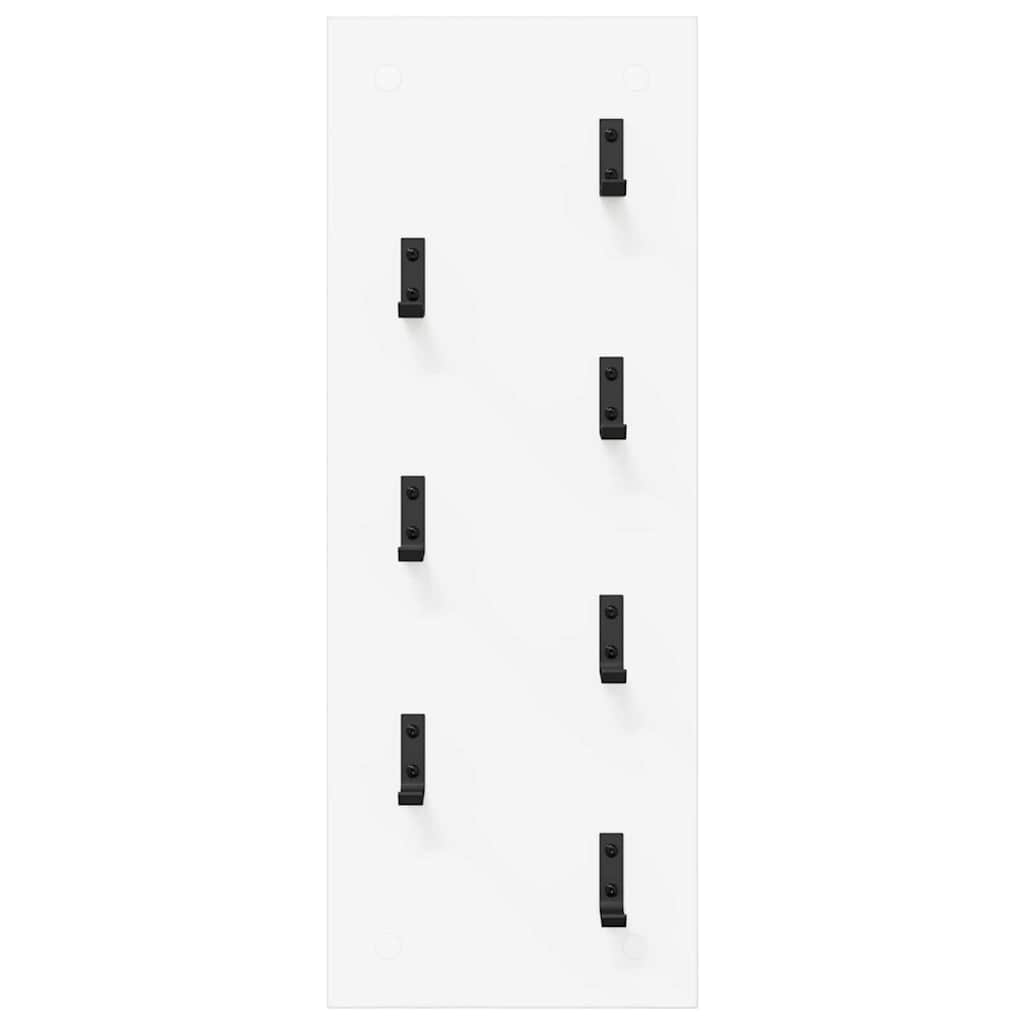 vidaXL Appendiabiti a muro Bianco 30 x 1.5 x 80 cm Legno multistrato