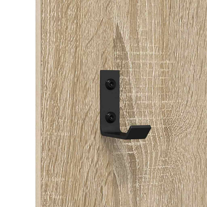 vidaXL Appendiabiti a muro rovere sonoma 30 x 1.5 x 80 cm