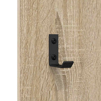 Appendiabiti a muro rovere sonoma 30 x 1.5 x 80 cm 874469