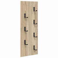 vidaXL Appendiabiti a muro rovere sonoma 30 x 1.5 x 80 cm