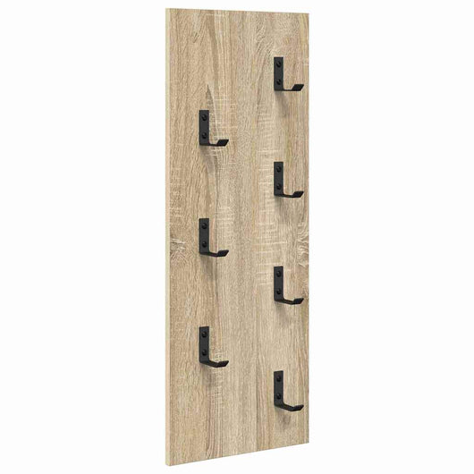 vidaXL Appendiabiti a muro rovere sonoma 30 x 1.5 x 80 cm