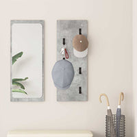 Appendiabiti a muro Grigio cemento 30 x 1.5 x 80 cm 874470