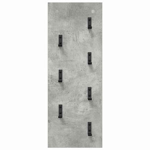 Appendiabiti a muro Grigio cemento 30 x 1.5 x 80 cm 874470