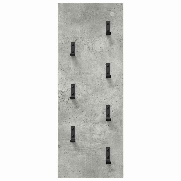Appendiabiti a muro Grigio cemento 30 x 1.5 x 80 cm 874470