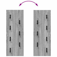 Appendiabiti a muro Grigio sonoma 30 x 1.5 x 80 cm 874472