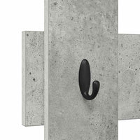 Appendiabiti a muro Grigio cemento 60 x 3 x 82 cm 874478