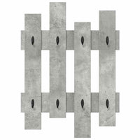 Appendiabiti a muro Grigio cemento 60 x 3 x 82 cm 874478