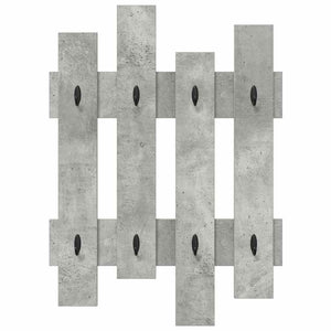 Appendiabiti a muro Grigio cemento 60 x 3 x 82 cm 874478