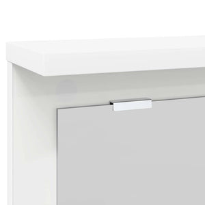 Appendiabiti a muro Bianco 85 x 10 x 45 cm Legno multistrato 874483
