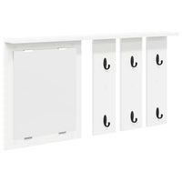 Appendiabiti a muro Bianco 85 x 10 x 45 cm Legno multistrato 874483